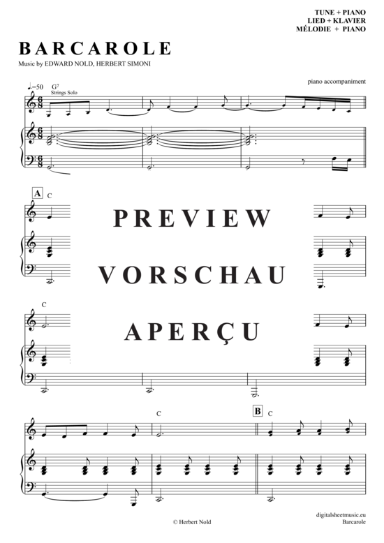 gallery: Barcarole , Simoni, Edward, (Klavier Begleitung + Gesang)