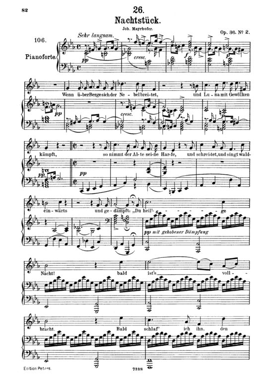 Product picture to: Nachstück D.672Franz Schubert