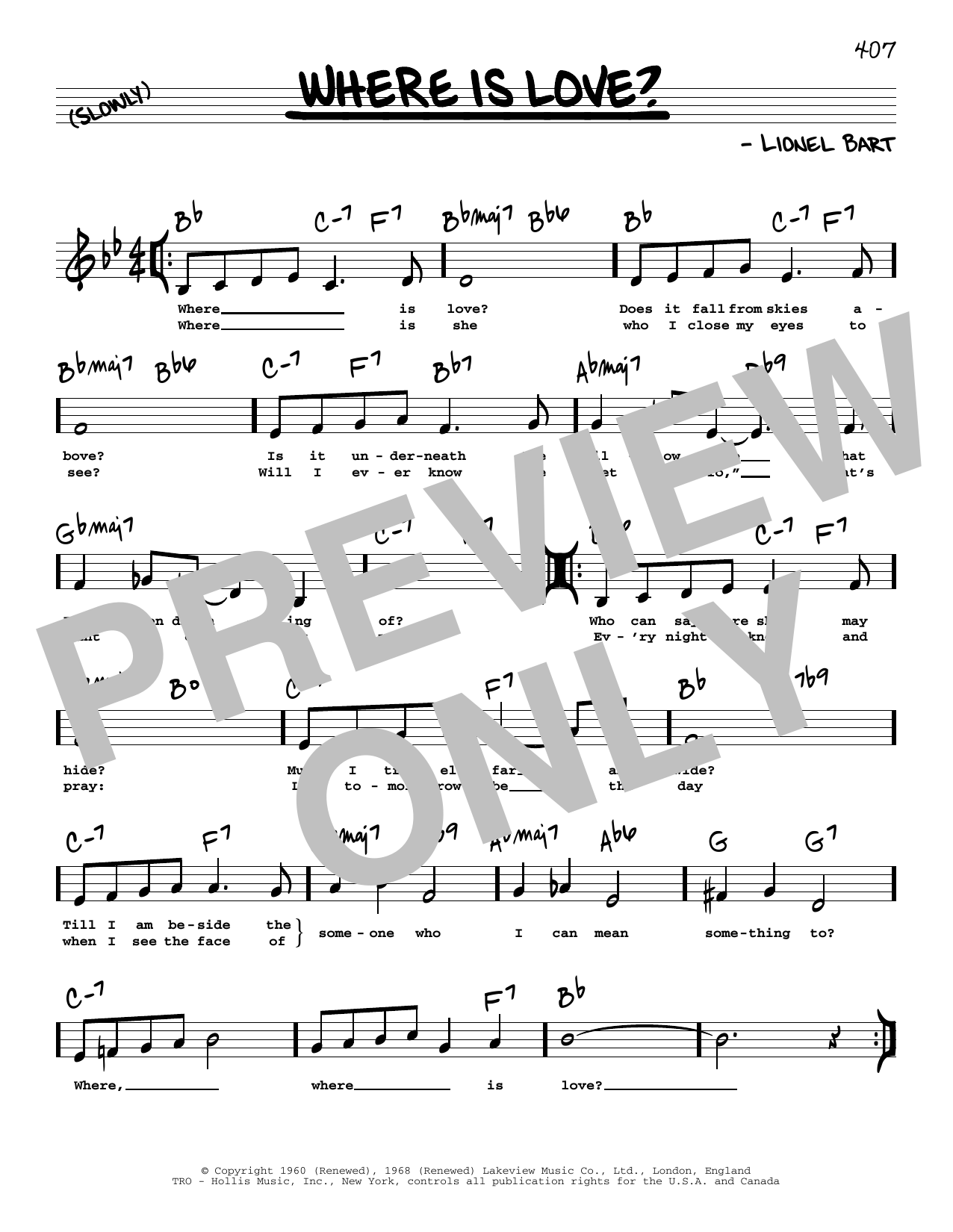 Produktbild zu: Where Is Love? (Low Voice)