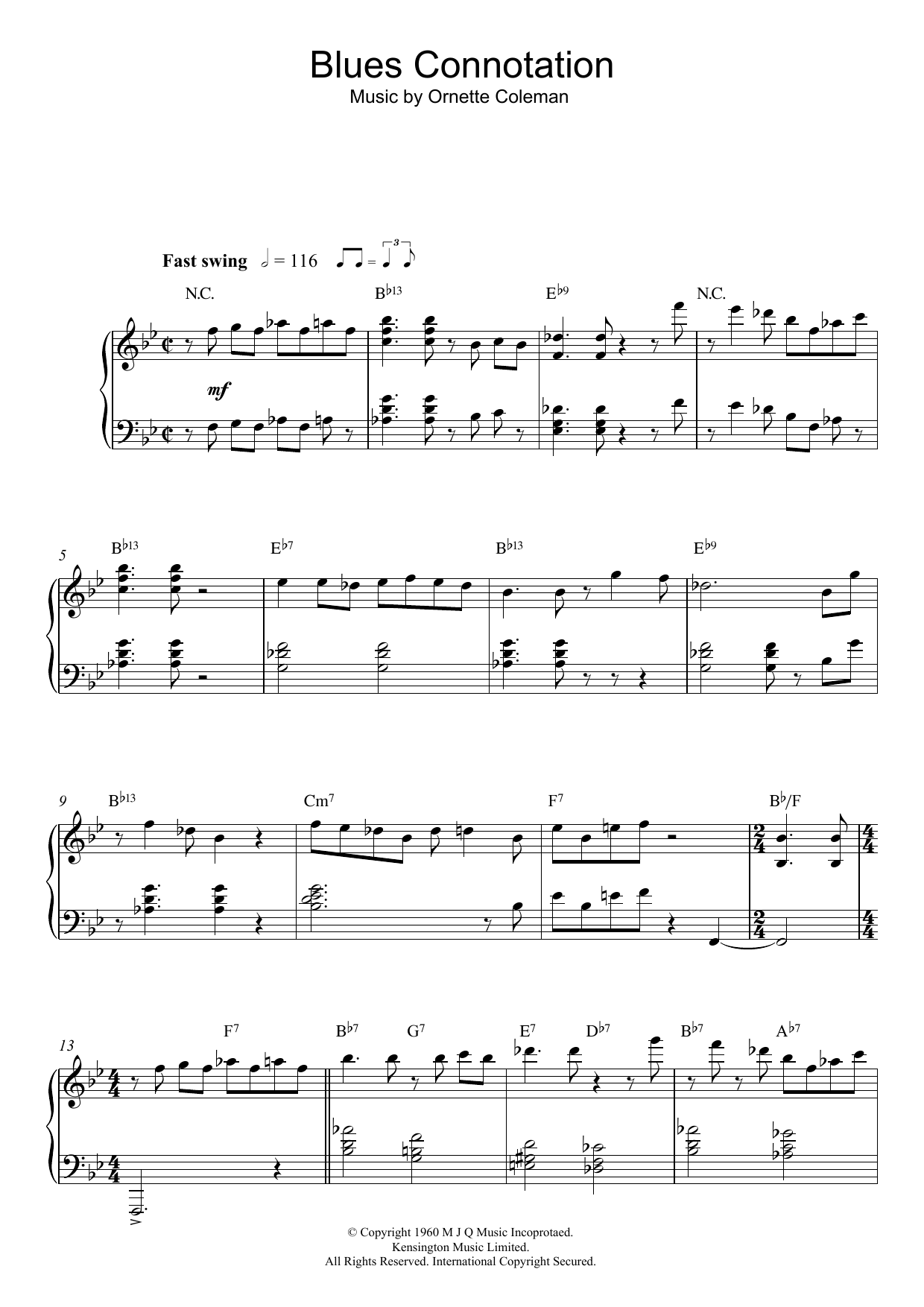 Product gallery: Page 1 of 1 Blues Connotation, Ornette Coleman