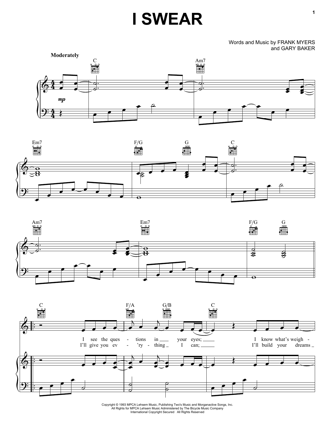 Produktgalerie: Seite 1 von 1 I Swear, John Michael Montgomery, Gesang, Gitarre, Klavier