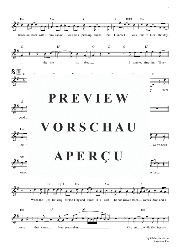 Product gallery: Page 4 of 8 American Pie , Mc Lean, Don, (vocals)