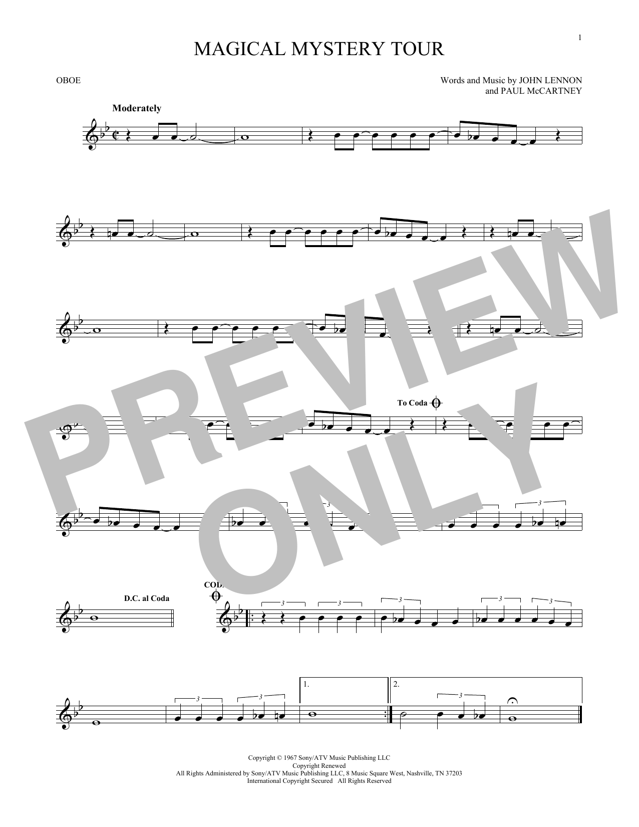 Produktgalerie: Seite 1 von 1 Magical Mystery Tour, The Beatles, Oboe