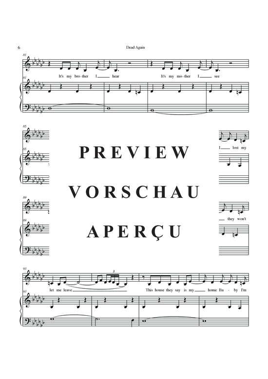 Produktgalerie: Seite 9 von 13 Dead Again , Martin, Billy Ray, Klavier und Gesang