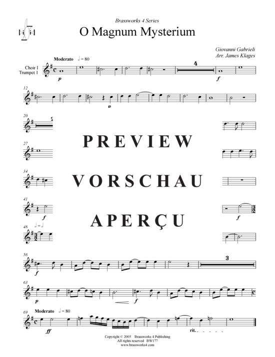 gallery: O Magnum Mysterium , , (Trompeten Ensemble)