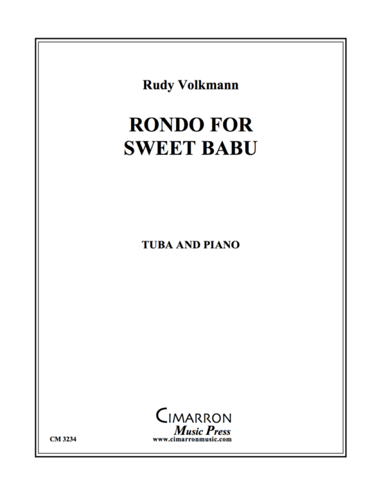 Product gallery: Page 2 of 8 Rondo for Sweet Babu , , (tuba + piano)