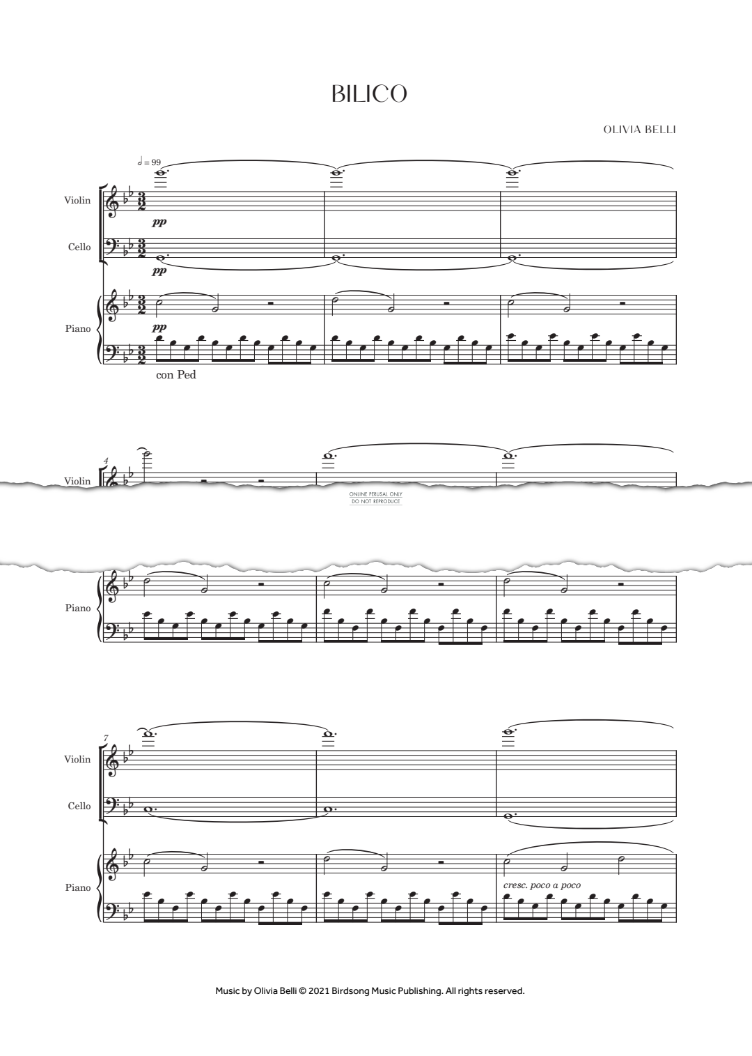 Produktgalerie: Seite 1 von 1 Bilico, Olivia Belli, Klavier, Violine, Violoncello