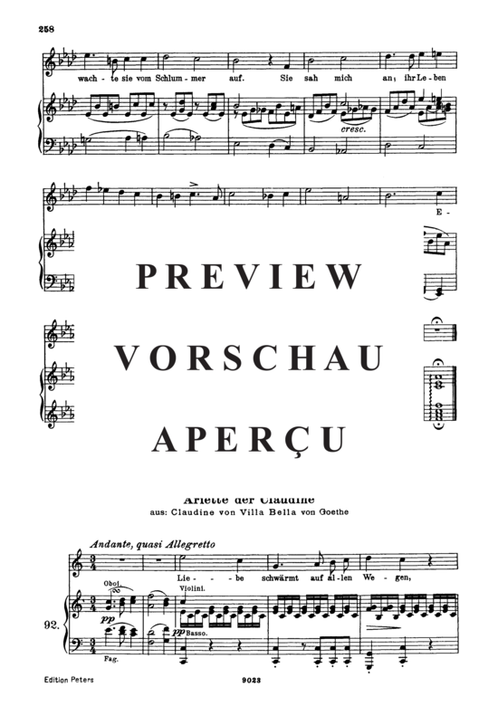 Product gallery: Page 3 of 3 Das Rosenband D.280, , High Voice and Piano