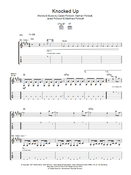 Product gallery: Page 1 of 1 Knocked Up, Kings Of Leon