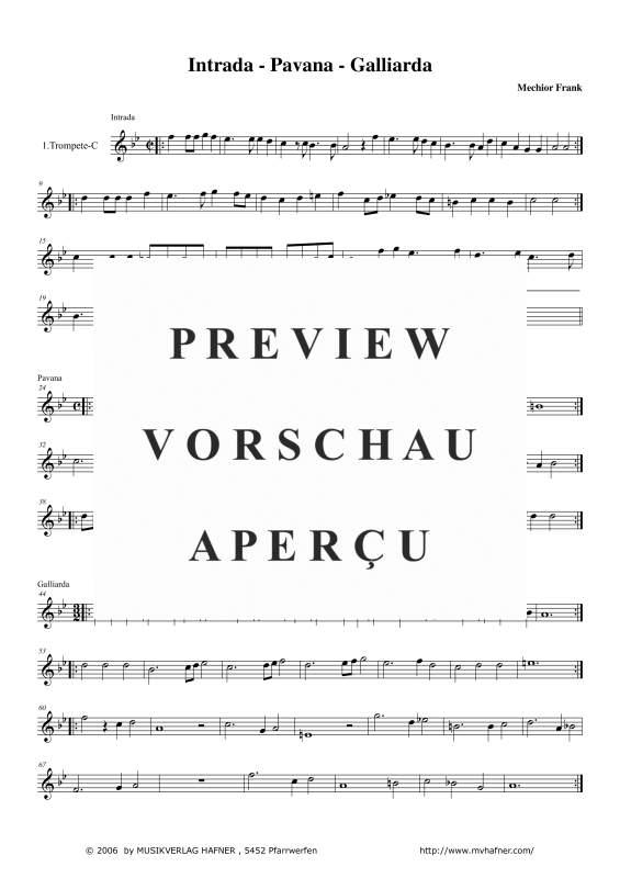 Produktgalerie: Seite 9 von 11 Intrade - Pavana - Galliarda, , (Blechbläser Quintett)