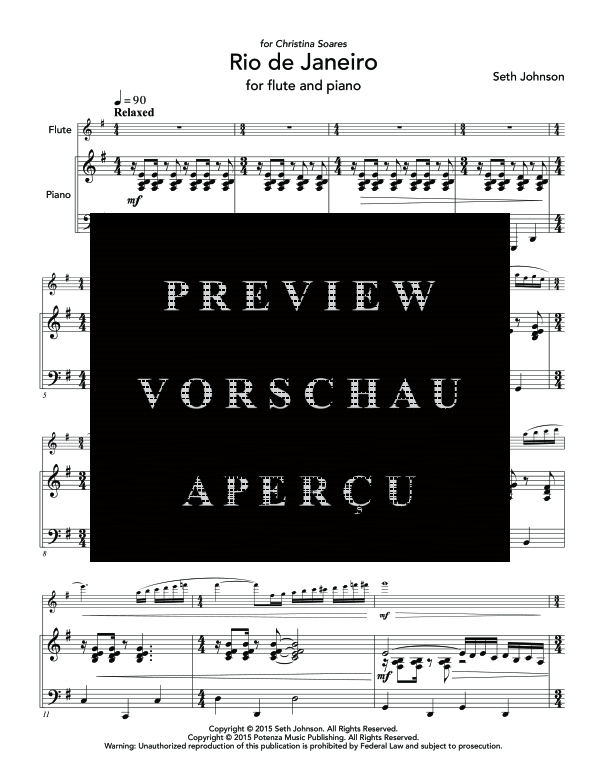 Product gallery: Page 5 of 11 Rio de Janeiro, , (flute and piano)