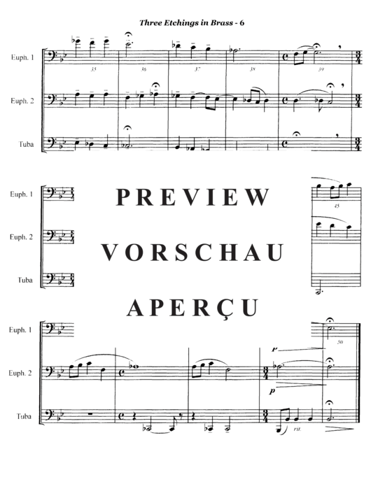 Produktgalerie: Seite 8 von 21 Three Etchings in Brass , , (Tuba Trio EET)