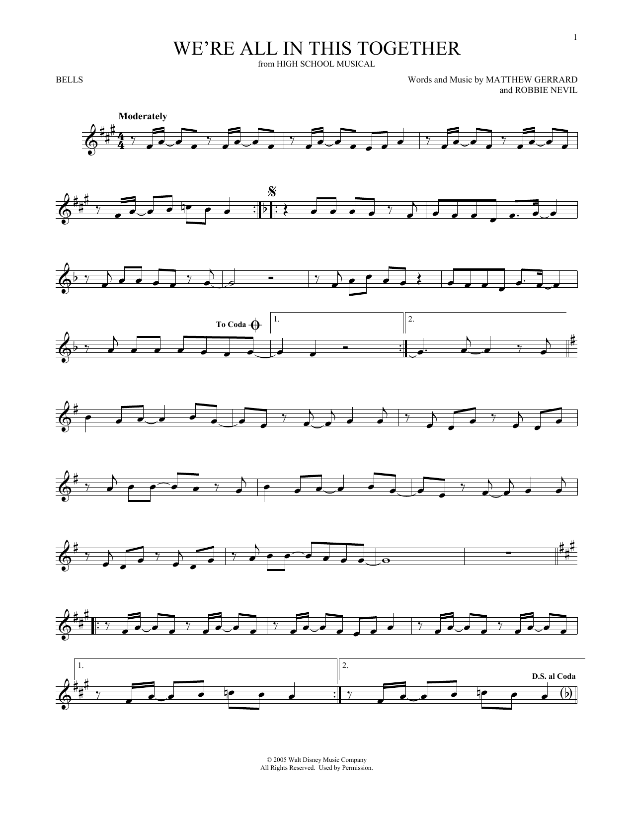 Produktgalerie: Seite 1 von 1 We're All In This Together (from High School Musical), High School Musical Cast, Percussion