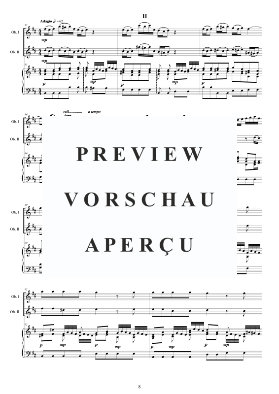 Product gallery: Page 9 of 11 Oboe Concerto No.12 in D-Dur Op.9, , 2 Oboes and Harpsichord