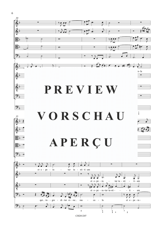 Produktgalerie: Seite 7 von 11 Domine quis habitabit (Psalm 15), , Gemischtes Ensemble SATB, 5 Instrumente und BC