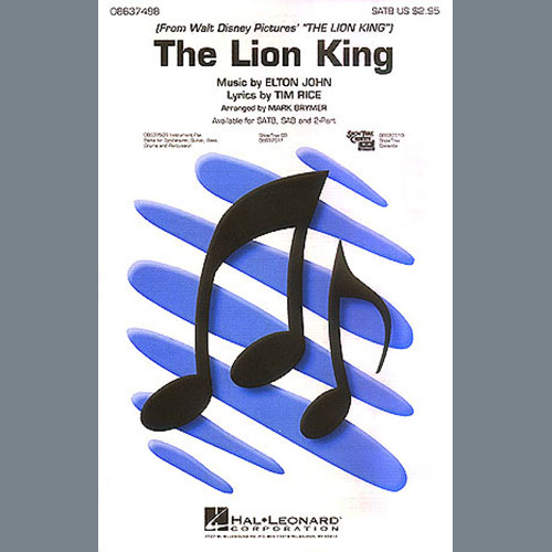 cover: The Lion King (Medley) (arr. Mark Brymer), Elton John, Chor
