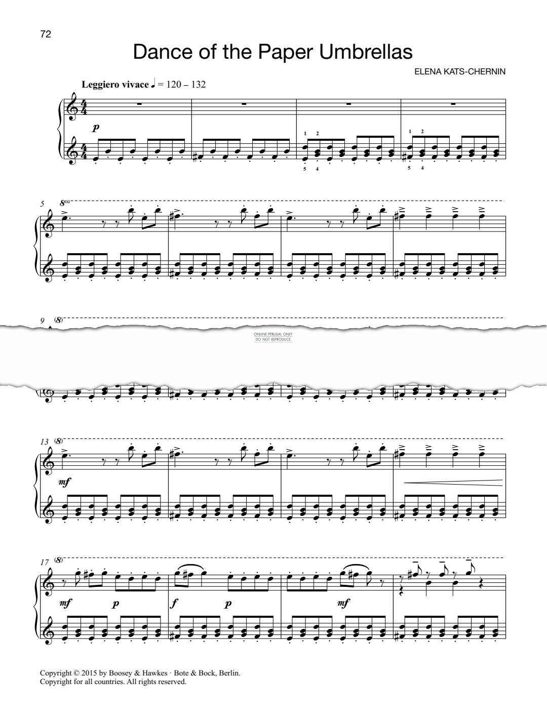 Produktgalerie: Seite 1 von 1 Dance Of The Paper Umbrellas, Elena Kats-Chernin, Klavier