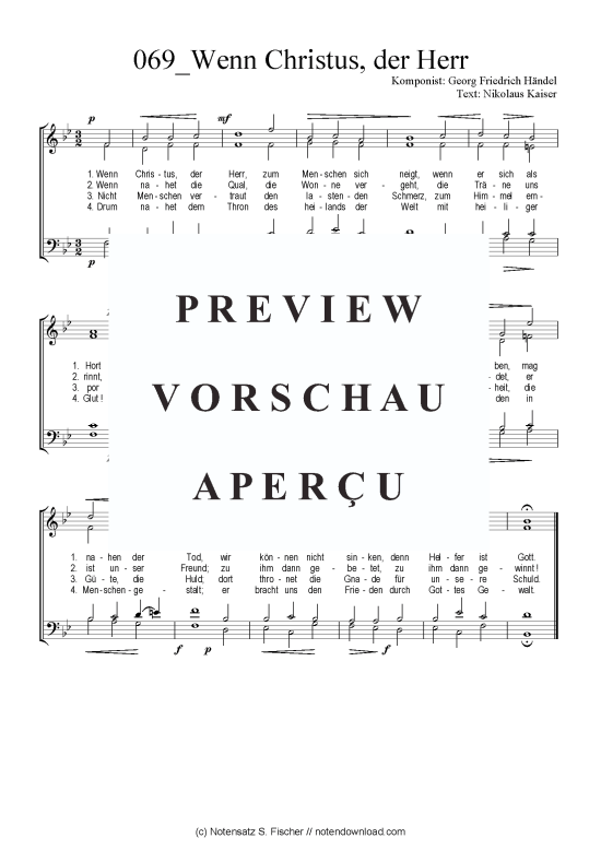 Product picture to: Wenn Christus, der Herr Georg Friedrich Händel / Nikolaus Kaiser
