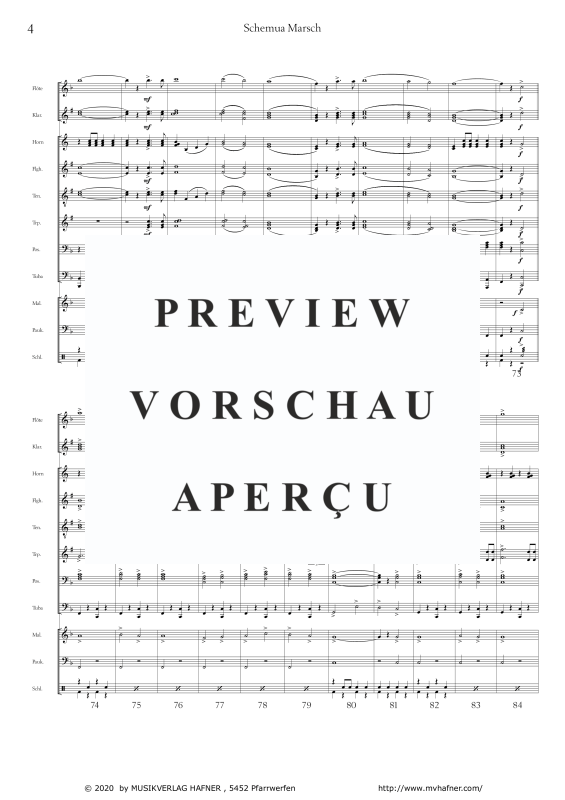 Product gallery: Page 8 of 11 Schemua-Marsch, , (large wind orchestra)