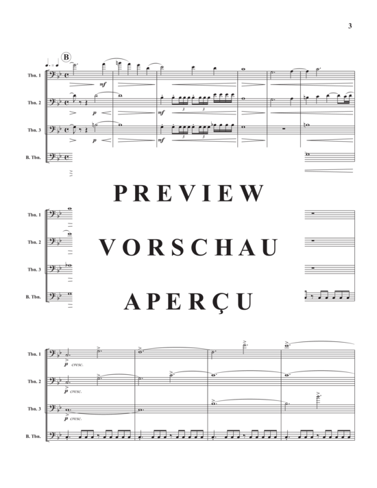 Product gallery: Page 6 of 11 Fanfare , , (Trombone quartet)