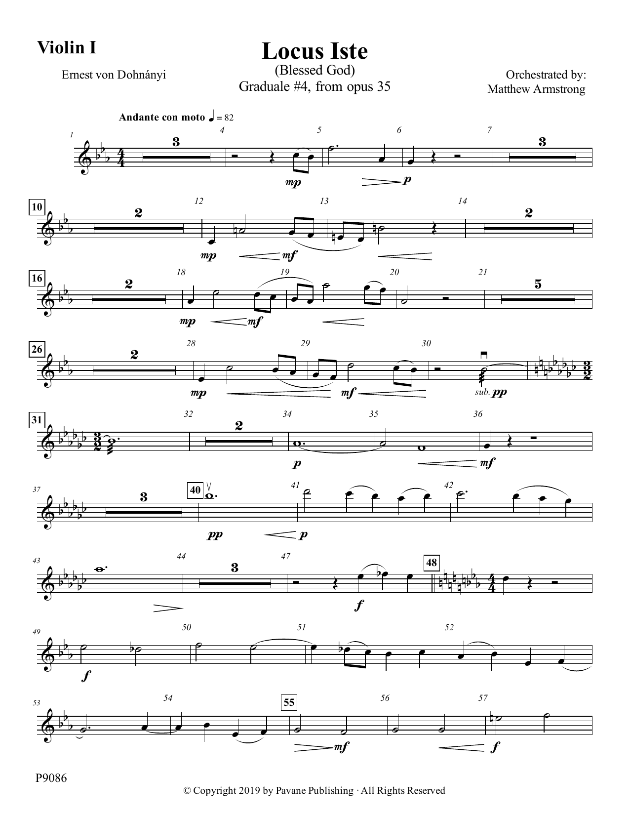 Produktbild zu: Locus Iste - Violin I