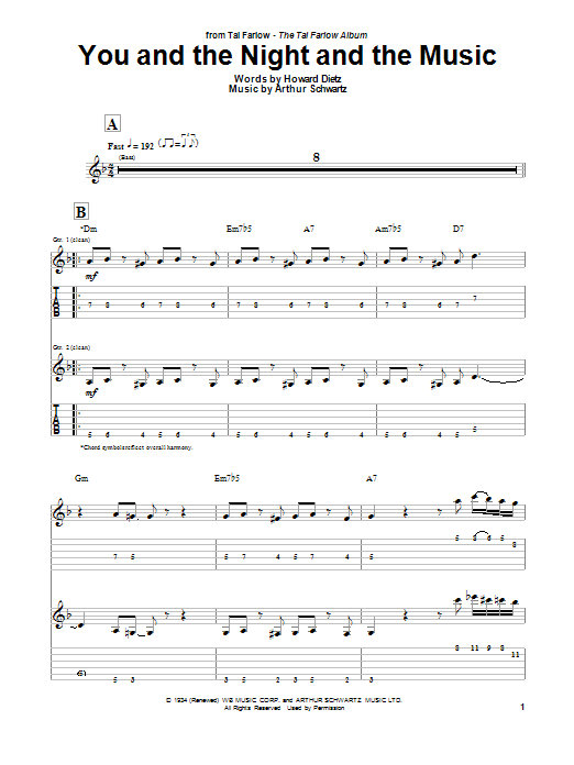 Produktbild zu: You And The Night And The Music