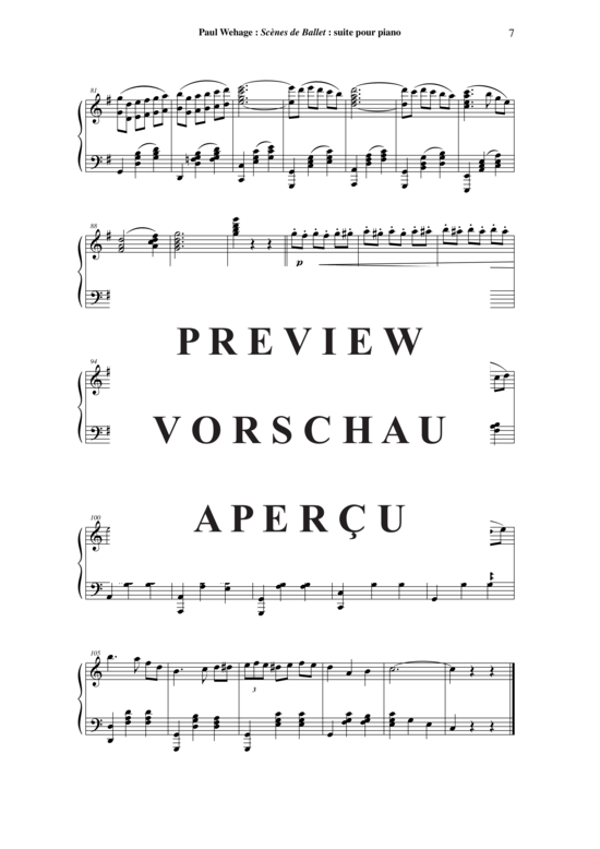 Product gallery: Page 8 of 18 Scènes de Ballet , , Piano Solo