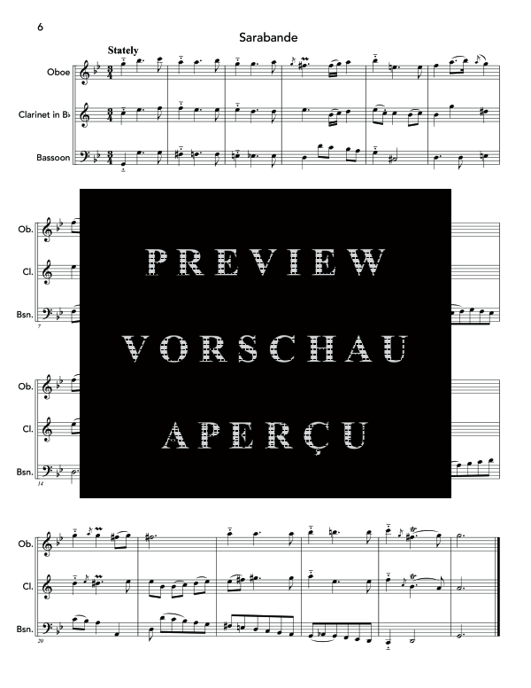 Product gallery: Page 10 of 11 Three Reed Trios, , (woodwind trio oboe, clarinet and bassoon)