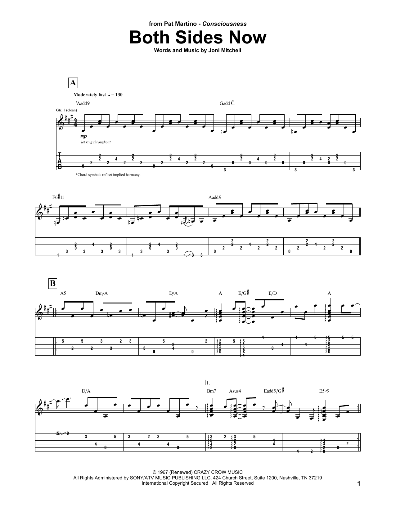 Product gallery: Page 1 of 1 Both Sides Now, Pat Martino
