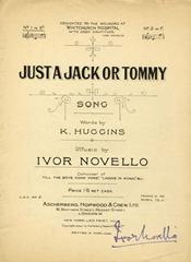 cover: Just A Jack Or Tommy!, Ivor Novello, Gesang, Klavier