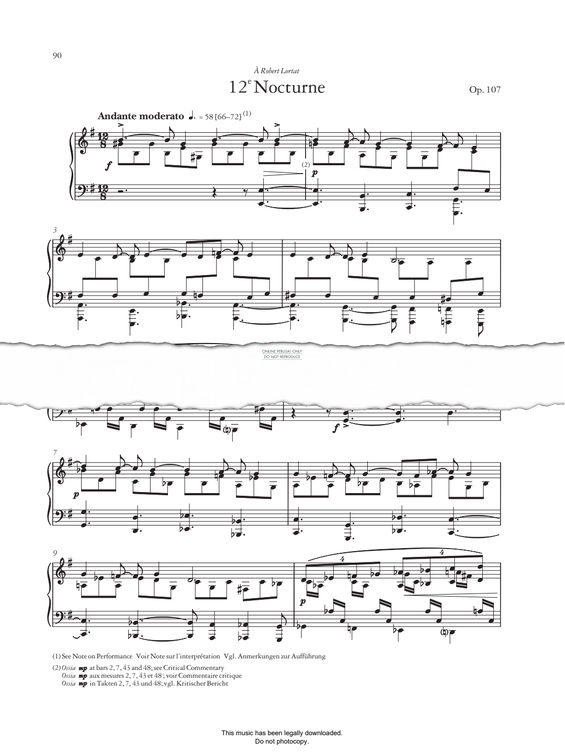 Product picture to: Nocturne No.12, Op.107