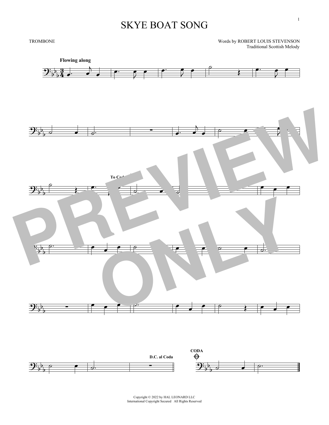 Product gallery: Page 1 of 1 Skye Boat Song, Traditional Scottish