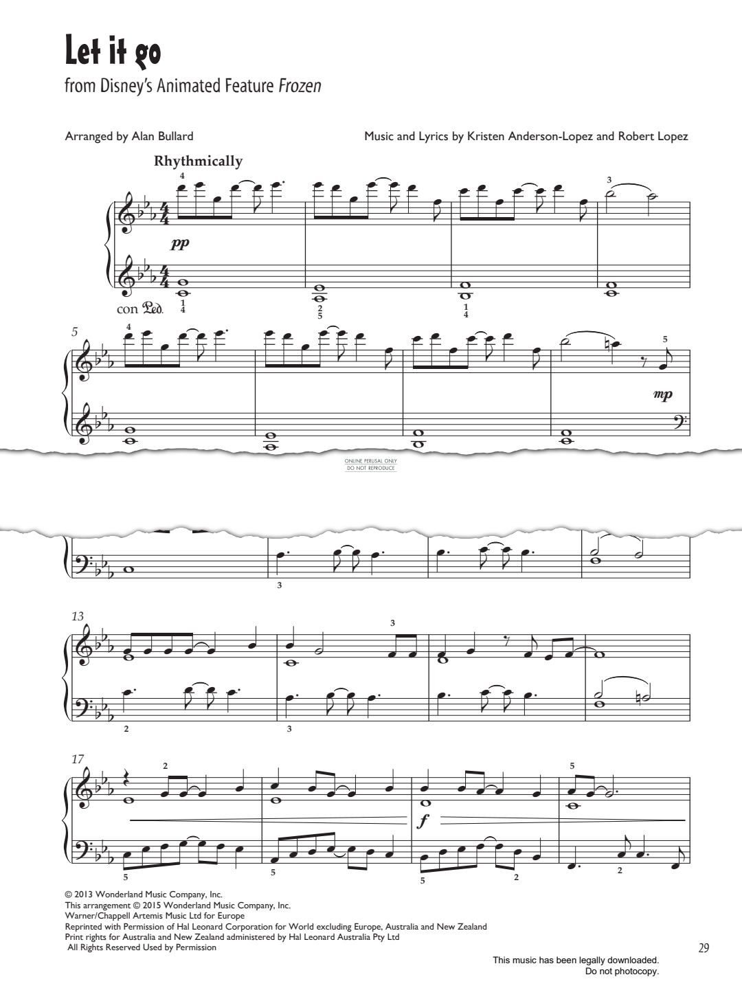 Produktgalerie: Seite 1 von 1 Let It Go (from 'Frozen'), Kristen Anderson-Lopez, Klavier
