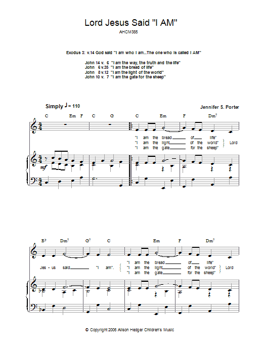Produktbild zu: Lord Jesus Said 'I Am'