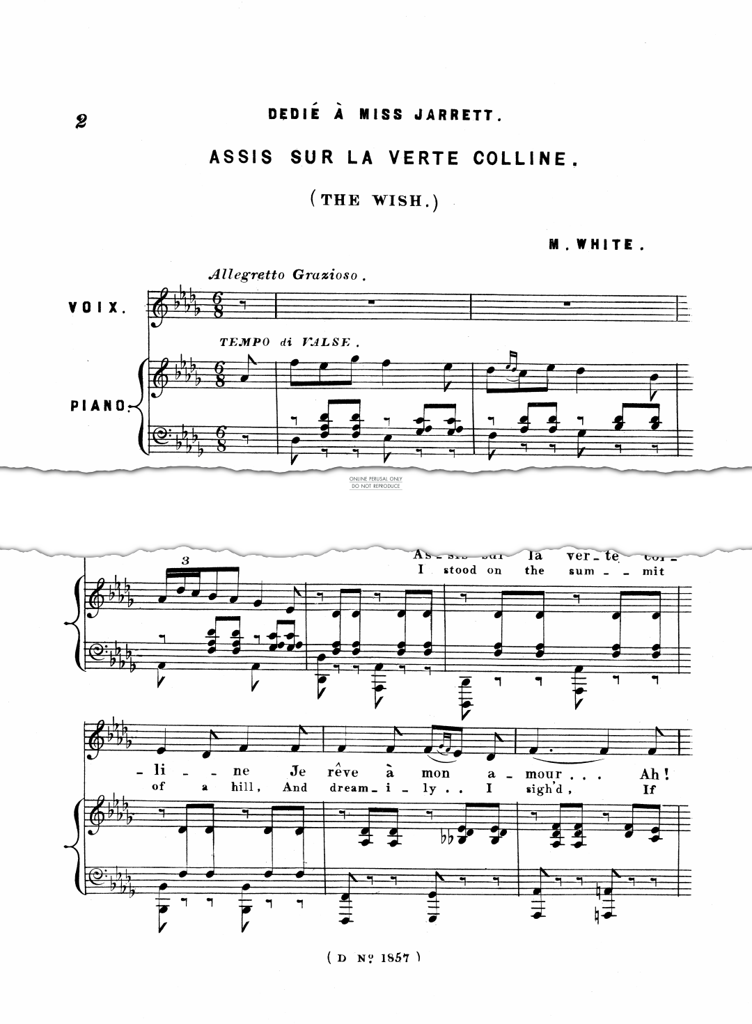 Produktgalerie: Seite 1 von 1 Assis Sur La Verte Colline (The Wish), Maude Valérie White, Gesang, Klavier