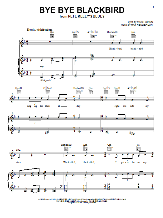 Produktbild zu: Bye Bye Blackbird