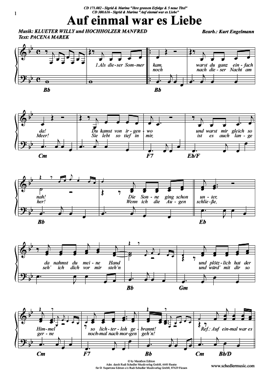 Produktbild zu: Auf einmal war es Liebe Sigrid & Marina