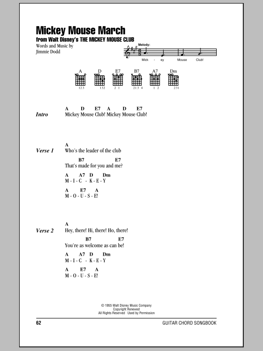 Produktbild zu: Mickey Mouse March (from The Mickey Mouse Club)