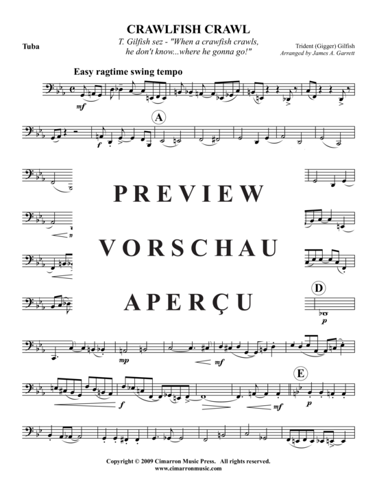 Produktgalerie: Seite 14 von 15 Crawfish Crawl , , (2x Bariton + Tuba)