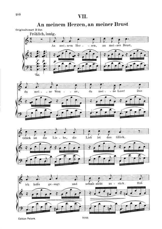 Product picture to: An meinem Herzen, an meinem Brust, Op. 42 No.7Robert Schumann