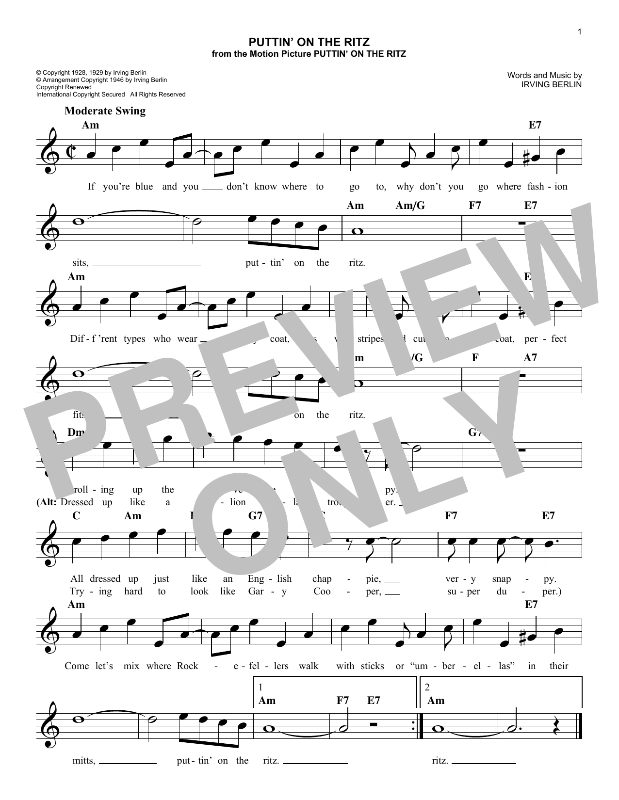Produktbild zu: Puttin' On The Ritz