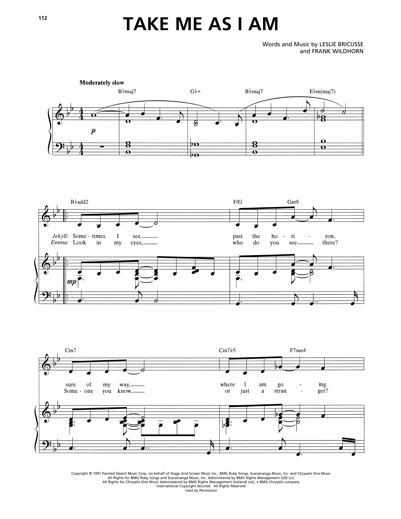 Produktbild zu: Take Me As I Am (from Jekyll & Hyde) (2013 Revival Version)