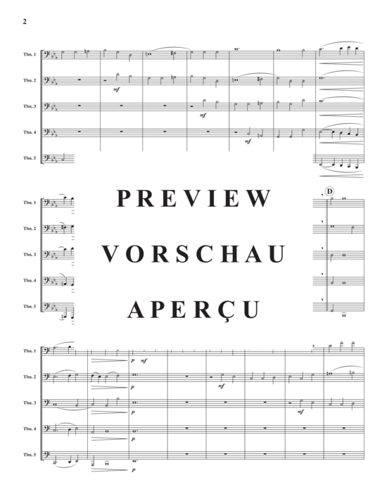 Product gallery: Page 4 of 15 Chorus und Fuge , , (Trombone Quintet)