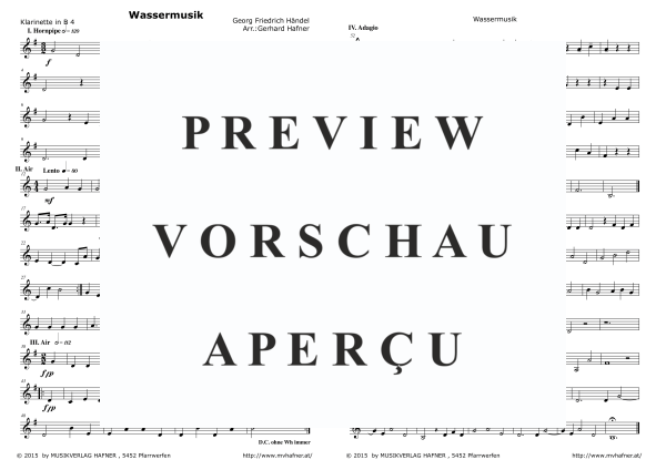 gallery: Wassermusik, , (Clarinet Quintet)