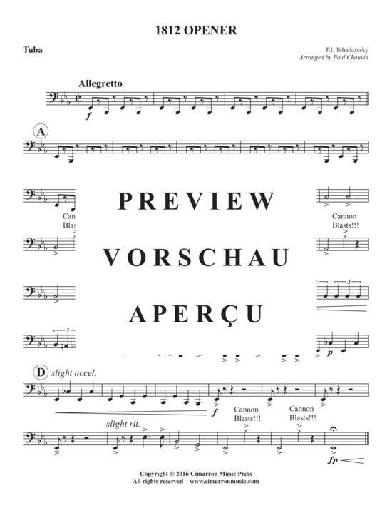 Produktgalerie: Seite 10 von 10 1812 Opener , , (Blechbläserquintett)
