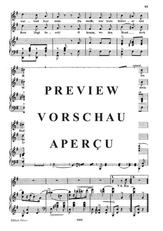 Product gallery: Page 3 of 3 Venetianisches Lied II Op.25 No.18, High Voice, , High Voice and Piano
