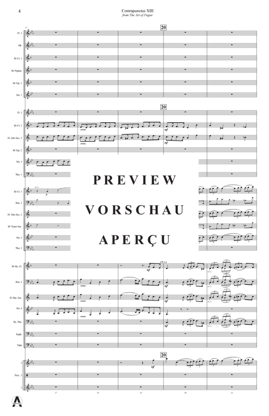 Produktgalerie: Seite 7 von 21 Contrapunctus 13 aus Kunst der Fuge , , (Concert Band)