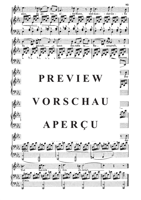 Product gallery: Page 5 of 5 Nachstück D.672, , Medium Voice and Piano