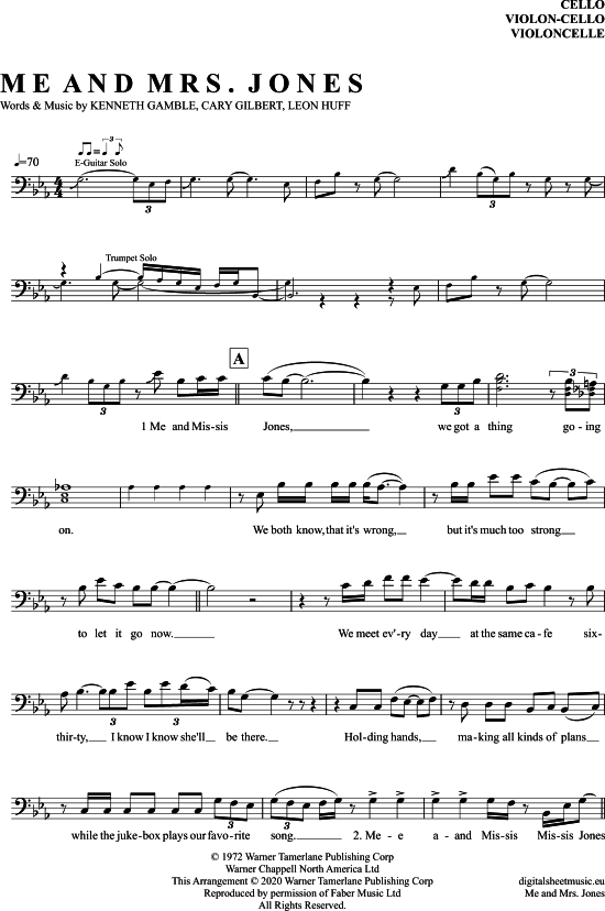 Produktbild zu: Me And Mrs Jones Billy Paul