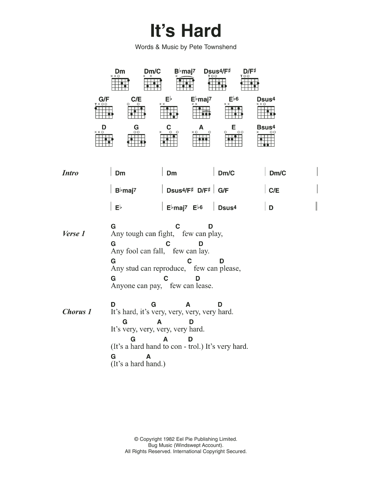 Produktgalerie: Seite 1 von 1 It's Hard, The Who, Gitarre